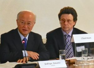 IAEA Director General Yukiya Amano and CNS Director Dr. William Potter