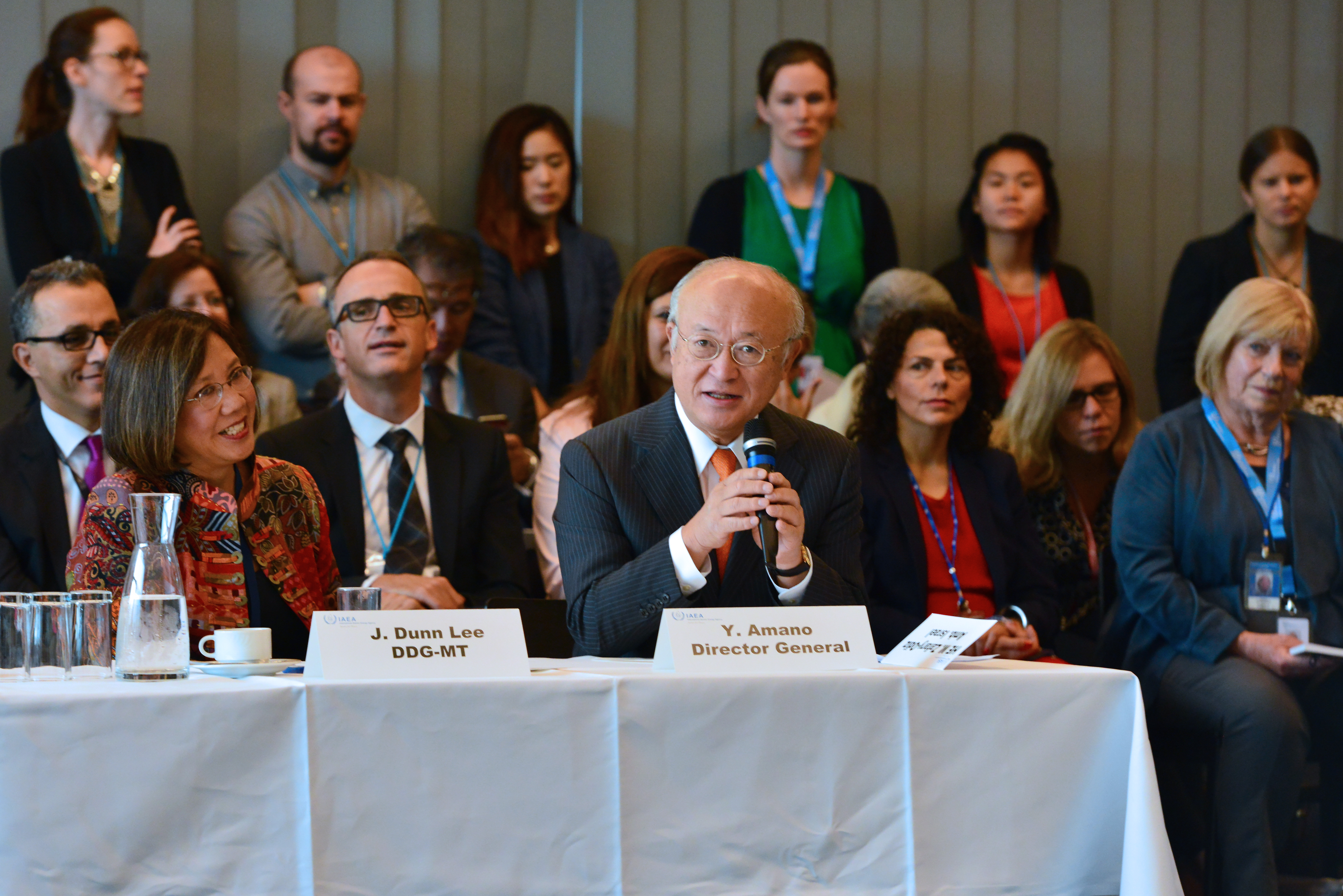 IAEA Director General Yukiya Amano speaks at the “Women in All Things Nuclear” side event Photo credit: IAEA